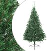 vidaXL Künstlicher Halb-Weihnachtsbaum mit Ständer Grün 180 cm PVC 321032 Bild 2