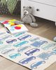 Kinderteppich Blau Baumwolle 70x140 cm Fahrzeugmotiv Bild 3