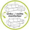 Jockenhöfer Gruppe Ecksofa Elmau L-Form, inklusive Bettfunktion, Bettkasten, Ottomane links oder rechts Bild 3