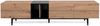Homestyle4u TV-Schrank, Spanplatte natur / schwarz, B/H/T: 195 x 48 x 37 cm Bild 5