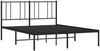 vidaXL Bettgestell mit Kopfteil Metall Schwarz 150x200 cm 352482 Bild 3