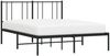 vidaXL Bettgestell mit Kopfteil Metall Schwarz 150x200 cm 352482 Bild 5