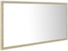 LED-Badspiegel, Spanplatte Sonoma-Eiche, 90 x 8,5 x 37 cm Bild 4