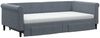 vidaXL Tagesbett Ausziehbar mit Schubladen Dunkelgrau 100x200 cm Samt 3197851 Bild 3