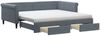 vidaXL Tagesbett Ausziehbar mit Schubladen Dunkelgrau 100x200 cm Samt 3197851 Bild 2