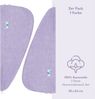 HAMMETEX Turban-Handtuch 2er Set Haarturban Damen, 100% Baumwolle, Flauschig & Schnelltrocknend, Frottier (Set, 2-St), Uni-Farben, weich Bild 4