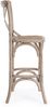 Barhocker Cross aus Ulmenholz, Natur, 50 x 52 x 118 cm Bild 2