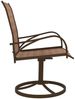 vidaXL Garten-Drehstühle 2 Stk. Textilene und Stahl Braun 312278 Bild 4