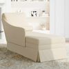 vidaXL Chaiselongue mit Nackenrolle und Rechter Armlehne Leinen 4009790 Bild 3