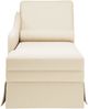 vidaXL Chaiselongue mit Nackenrolle und Rechter Armlehne Leinen 4009790 Bild 4
