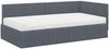 vidaXL Eckbettgestell mit Matratze mit Kopfteil 2 pcs Grau Samt 3393819 Bild 4