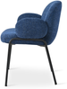 GOEURVANT 1235 Esszimmerstühle 4er-Set, Polsterstühle, Chenille - Blau Bild 3