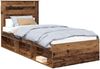 vidaXL Bettrahmen Altholz 100 x 200 cm Massives Kiefernholz 3409797 Bild 2
