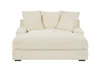 Vente-unique - ESARTO Chaise longue SamtStoff Beige - B 168 cm x H 95 cm x L 163 cm Bild 2