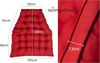 sunnypillow Polsterauflage Hängesessel Kissen - Auflage für Rattan & Polyrattan Hängeschaukel, Rot Bild 2