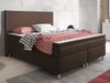 Inter Boxspringbett King Size 180x200 cm Webstoff Braun Bild 1