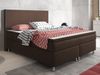 Inter Boxspringbett King Size 180x200 cm Webstoff Braun Bild 4