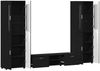 vidaXL TV-Schrankset mit Schubladen FLORIN 3 pcs Schwarz Holzwerkstoff 3397995 Bild 5