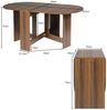 COSTWAY Esstisch Klapptisch, ausziehbar Breite 45-163 x 80 x 75cm, Holz Bild 2