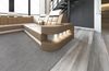 Wohnlandschaft Wave XXL in Leder - Ledermix - sandbeige-weiß - Links Bild 5