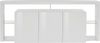 Dmora Kommode Andale, 3-türiges Wohnzimmer-Buffet, Wohnzimmer-Kommode, modernes Kommode, 100 % Made in Italy, 200 x 40 x 80 cm, glänzendes Weiß Bild 5