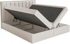 Selsey 'Togents' Boxspringbett 140x200 mit Stauraum und Topper, hydrophobe Chenille, hellbeige Bild 4