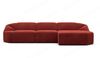 Samtstoff Ecksofa Cabrera L Form Kurz - Samtstoff - rot - Rechts Bild 3
