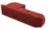 Samtstoff Ecksofa Cabrera L Form Kurz - Samtstoff - rot - Rechts Bild 4