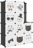 vidaXL Kinderschrank Modular mit 10 Würfeln Schwarz PP 340582 Bild 2
