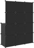 vidaXL Kinderschrank Modular mit 10 Würfeln Schwarz PP 340582 Bild 5