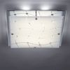 LED Deckenleuchte, Chrom, satiniertem Glas L 32 cm Bild 4