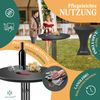 KESSER® Gastro Stehtisch klappbar - Gastronomie Bistrotisch rund - Wetterbeständiger Klapptisch Gartentisch - Runder Partytisch - Hitzebeständig - Stabil und sicher Schwarz, Ø 70 cm, 1er Set Bild 3