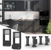Mikrowellenschrank Fame-Line Anthrazit Hochglanz 60 cm offen Vicco Bild 2