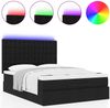 vidaXL Ottoman-Bett mit Matratze & LEDs Schwarz 140x190 cm Stoff 3314171 Bild 5