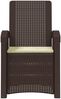 vidaXL Liegesessel Garten Rattan-Optik 2 pcs Braun und Creme PP 8012020 Bild 5