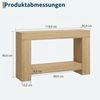 GarveeMore Konsolentisch 120/160cm Flurtisch Sofatisch Eingangstisch Beistelltisch Bild 2