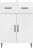 vidaXL Sideboard Hochglanz Weiß 66 x 34,5 x 89,5 cm Holzwerkstoff 894869 Bild 4