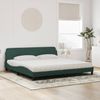 vidaXL Bett mit Matratze "Dover" Dunkelgrün 200x200 cm Samt 3208474 Bild 3