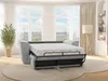 Vente-unique - RIZORA Sofa Stoff Grau - B 223 cm96 cm x H 95 cm x L 210 cm Bild 2