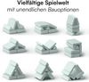 Bellabino 'Nile' Spielsofa mini, 4-tlg, Cord, türkis, faltbare Kindercouch, abnehmbarer & waschbarer Bezug, Kleinkindsofa aus Schaumstoff, bis 6 Jahre Bild 4