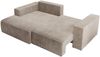 Selsey 'Farese Mini' Ecksofa mit Cordbezug, Schlaffunktion und Stauraum, Beige, links Bild 3