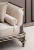 Casa Padrino Luxus Barock Sofa Beige / Braun / Gold 245 cm - Barock Wohnzimmer Möbel Bild 3