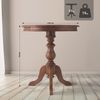 Beistelltisch VILMA rund - 70x70x76cm, Holz, Braun | Kleiner Tisch Couchtisch für Wohnzimmer Bild 2