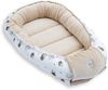 Loolay Kuschelnest BABYNEST SOLO Premium Babyausstattung - Baumwolle & Samt Velours, (MUSTER: BEIGE Samt Velour/ Igel Braun, 1-tlg, Liebevoll handgefertigt Nestchen! Geborgenheit Komfort für Neugeborene), Premium Ausstattung - 100% Europäische Stoffe u... Bild 2
