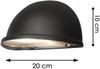 LED Außenwandleuchte Aluminium Schwarz - Moderne Hausbeleuchtung Bild 3