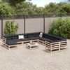 vidaXL 12-tlg. Garten-Sofagarnitur Massivholz Kiefer 3299651 Bild 3