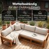 STEELSØN 'Mizaru' Premium Gartenlounge, Gartenmöbel Set, taupe, Akazienholz, wetterfest und UV-beständig, Outdoor Ecksofa mit 3 Sitzen Bild 3