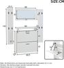 Merax Garderoben-Set 4-teilig mit Spiegel, 2 Hutablage und Hochglanz Schuhschrank. Flur Garderobenständer Kleiderständer Set, Flurgarderoben Set, Kompaktgarderobe mit 8 Kleiderhaken, Weiß Bild 4
