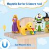Todeco Tonie-Regal für Toniebox Hörfiguren, Magnetische Aufbewahrung für 50-60 Tonie, Perfekte Tonie Aufbewahrung im Kinderzimmer für Mädchen & Jungen, Vertikale Balken Bild 4