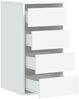 vidaXL Kommode Weiß 40x41x76 cm Holzwerkstoff 852861 Bild 5